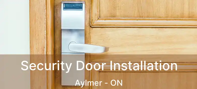 Security Door Installation Aylmer - ON