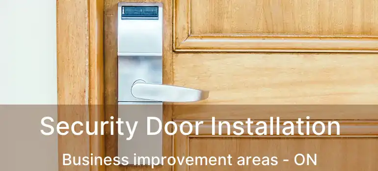 Security Door Installation Business improvement areas - ON