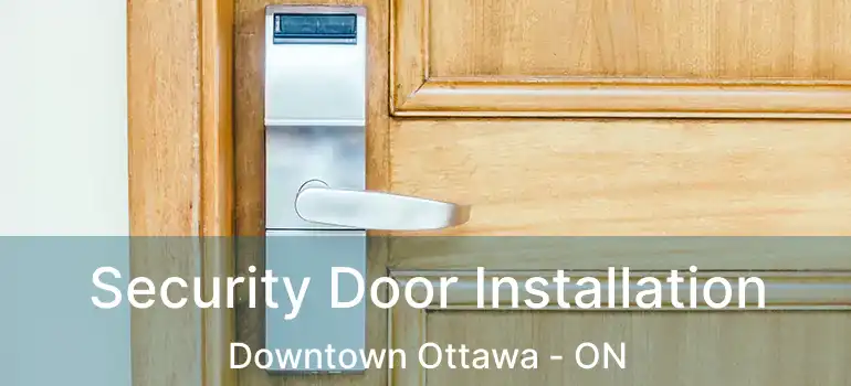 Security Door Installation Downtown Ottawa - ON