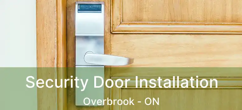 Security Door Installation Overbrook - ON