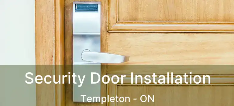 Security Door Installation Templeton - ON