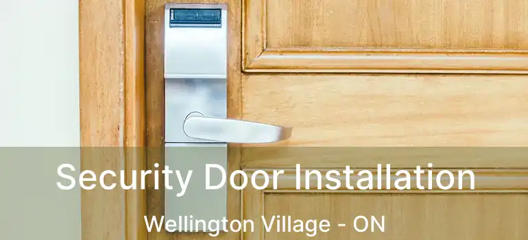 Security Door Installation Wellington Village - ON