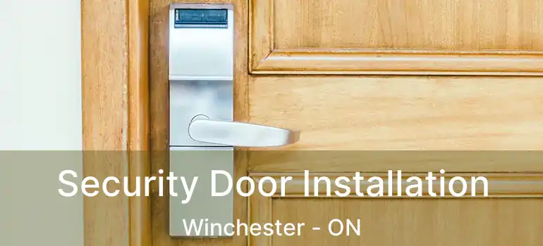Security Door Installation Winchester - ON
