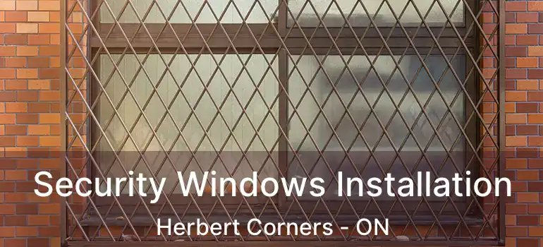 Security Windows Installation Herbert Corners - ON
