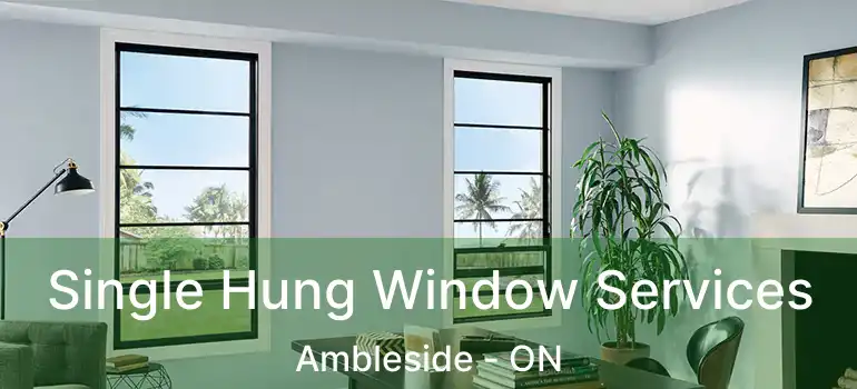 Single Hung Window Services Ambleside - ON