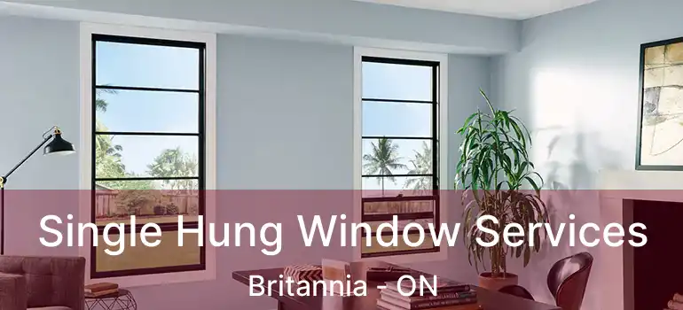 Single Hung Window Services Britannia - ON