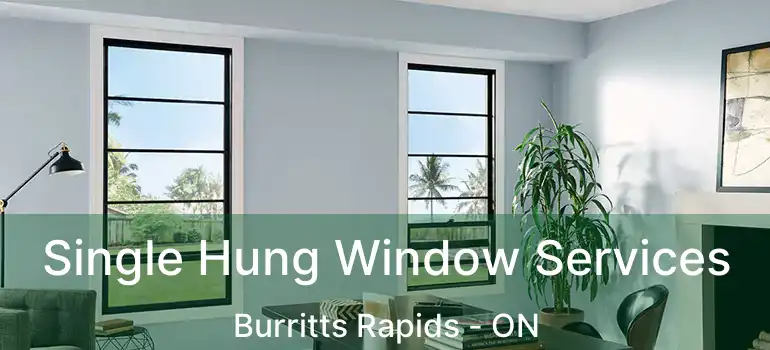 Single Hung Window Services Burritts Rapids - ON