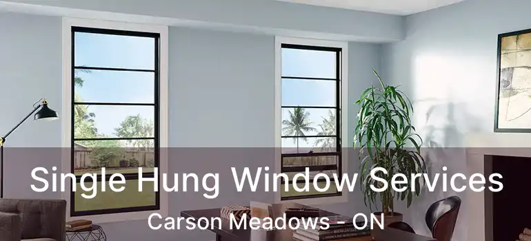 Single Hung Window Services Carson Meadows - ON