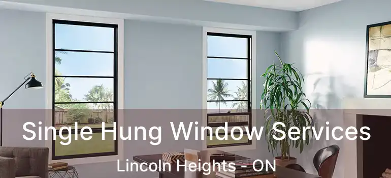  Single Hung Window Services Lincoln Heights - ON