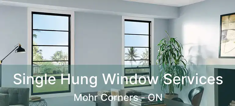 Single Hung Window Services Mohr Corners - ON