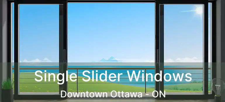 Single Slider Windows Downtown Ottawa - ON