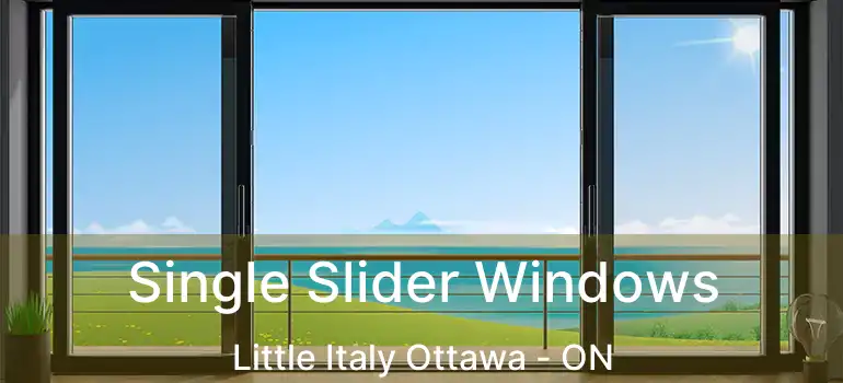  Single Slider Windows Little Italy Ottawa - ON
