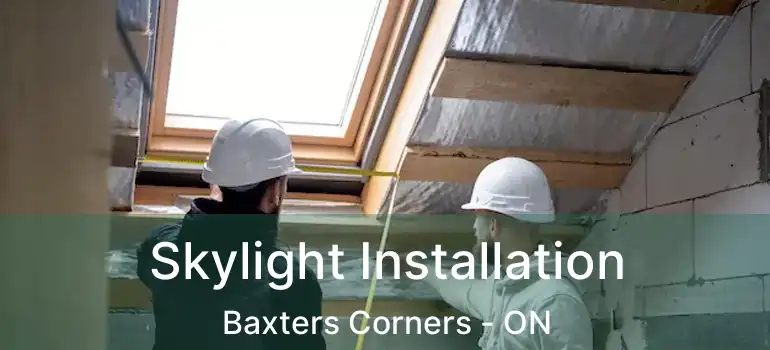 Skylight Installation Baxters Corners - ON