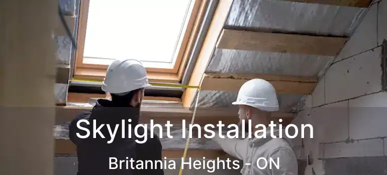  Skylight Installation Britannia Heights - ON