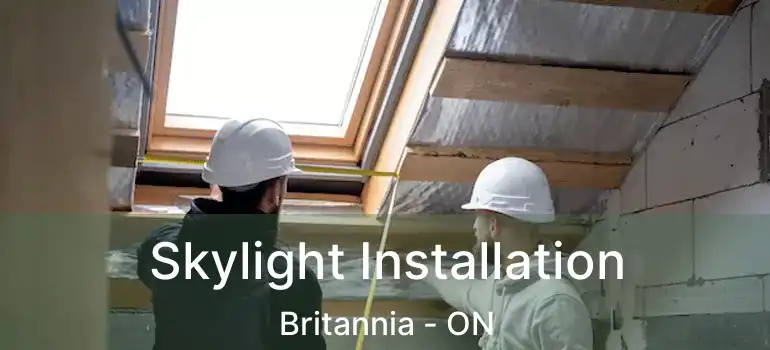 Skylight Installation Britannia - ON
