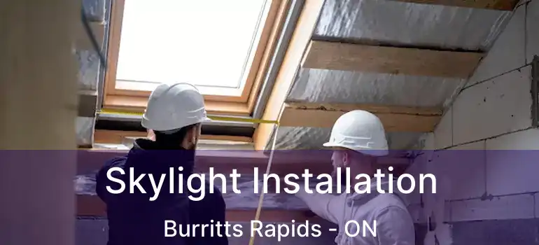 Skylight Installation Burritts Rapids - ON