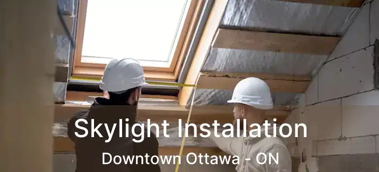 Skylight Installation Downtown Ottawa - ON