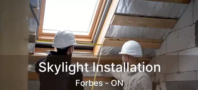 Skylight Installation Forbes - ON