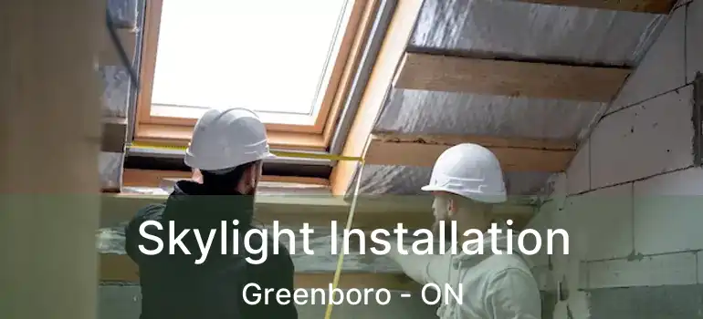 Skylight Installation Greenboro - ON