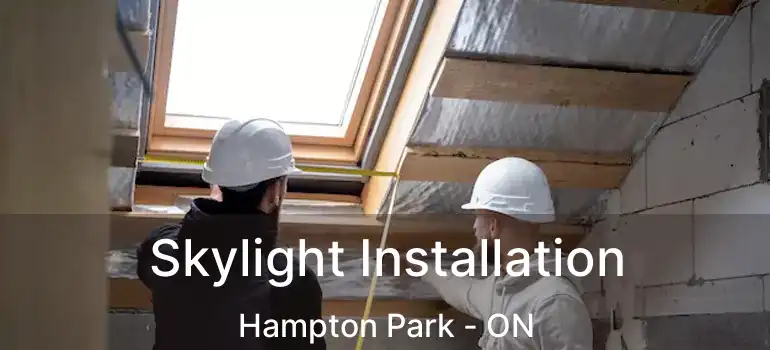 Skylight Installation Hampton Park - ON