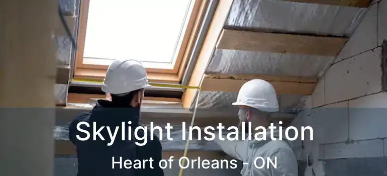 Skylight Installation Heart of Orleans - ON