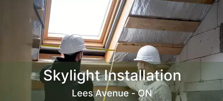 Skylight Installation Lees Avenue - ON