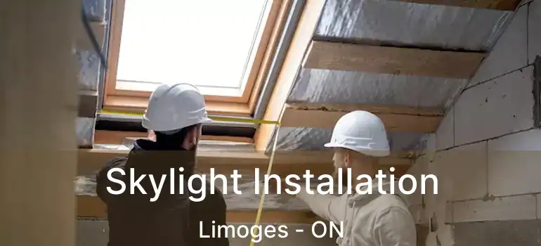 Skylight Installation Limoges - ON