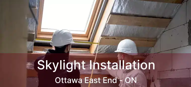 Skylight Installation Ottawa East End - ON