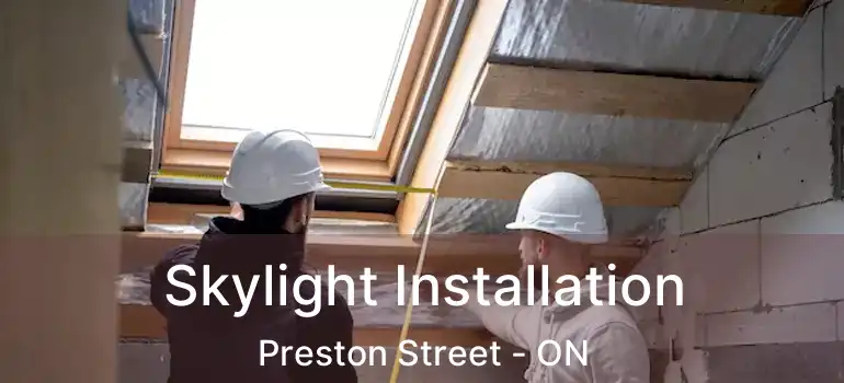Skylight Installation Preston Street - ON