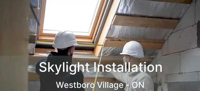  Skylight Installation Westboro Village - ON