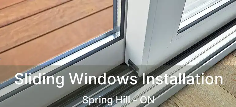 Sliding Windows Installation Spring Hill - ON