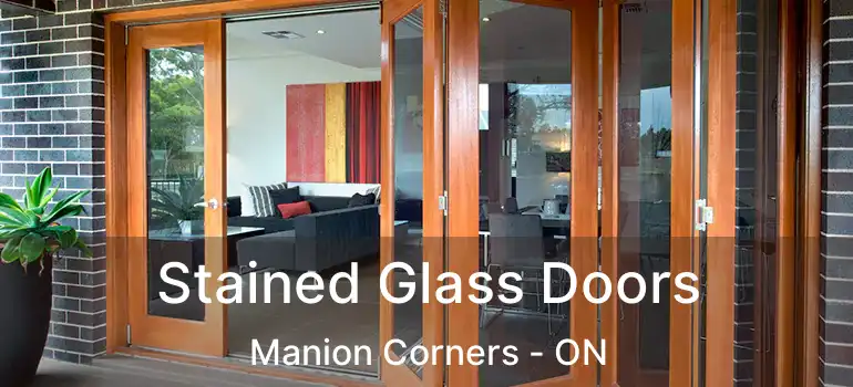 Stained Glass Doors Manion Corners - ON