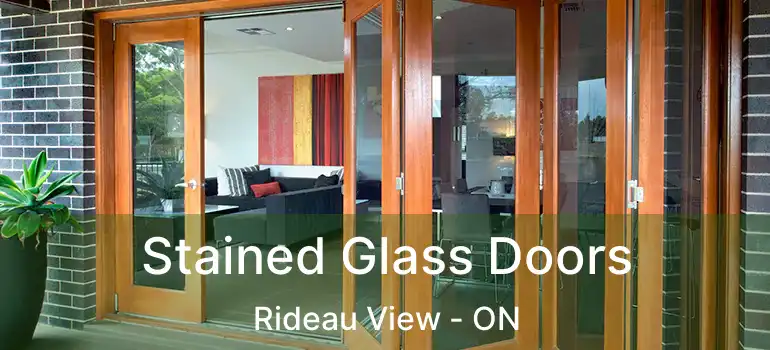 Stained Glass Doors Rideau View - ON