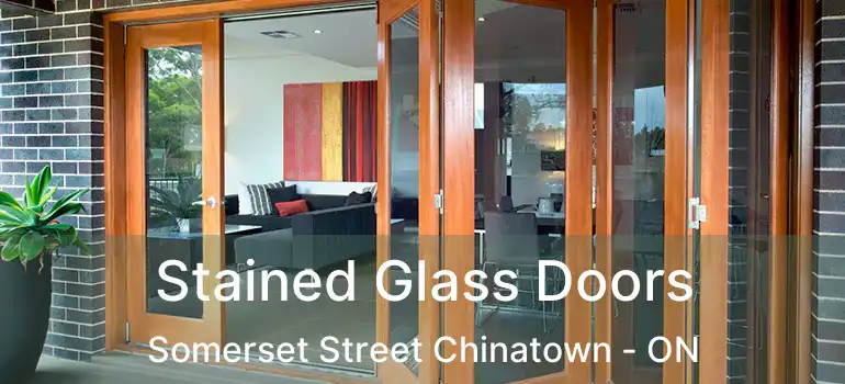 Stained Glass Doors Somerset Street Chinatown - ON