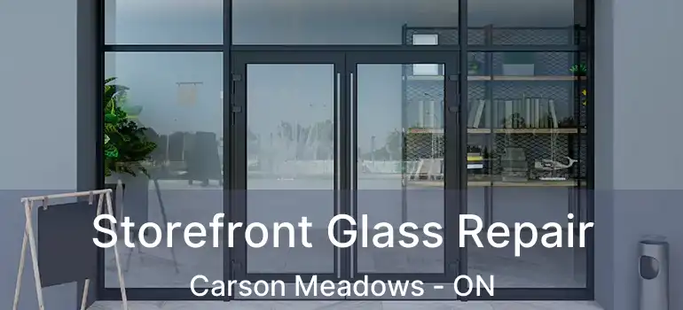 Storefront Glass Repair Carson Meadows - ON