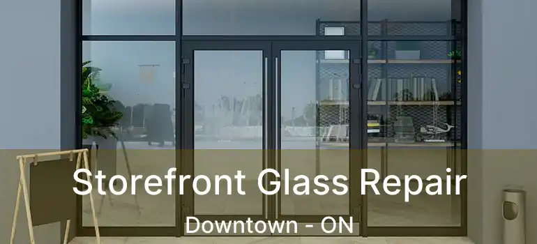 Storefront Glass Repair Downtown - ON