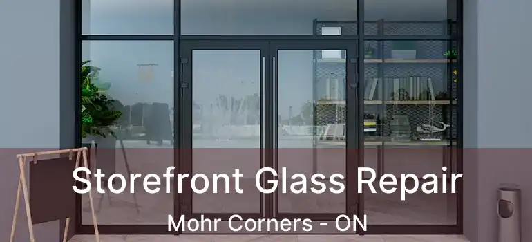  Storefront Glass Repair Mohr Corners - ON