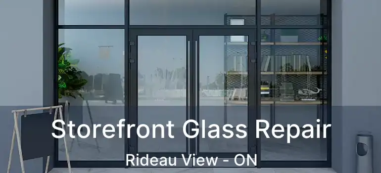 Storefront Glass Repair Rideau View - ON