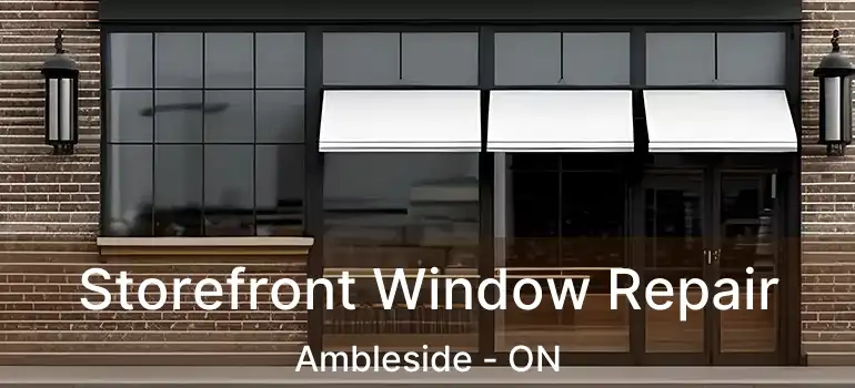  Storefront Window Repair Ambleside - ON