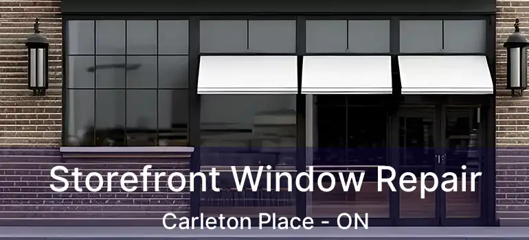 Storefront Window Repair Carleton Place - ON