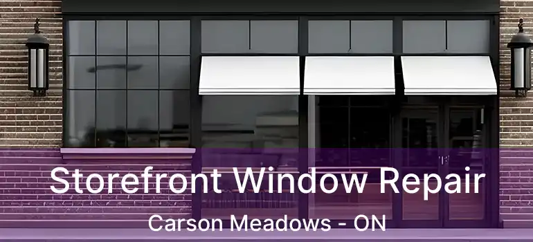 Storefront Window Repair Carson Meadows - ON