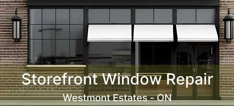 Storefront Window Repair Westmont Estates - ON