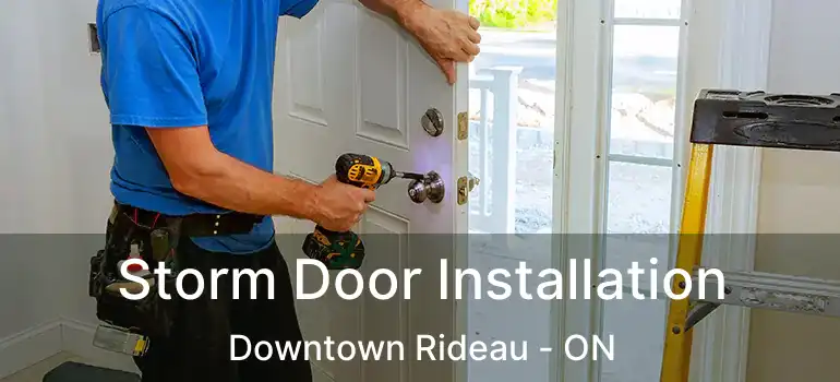 Storm Door Installation Downtown Rideau - ON