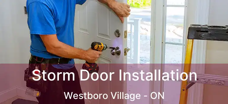 Storm Door Installation Westboro Village - ON