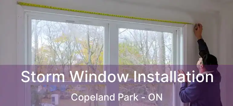 Storm Window Installation Copeland Park - ON