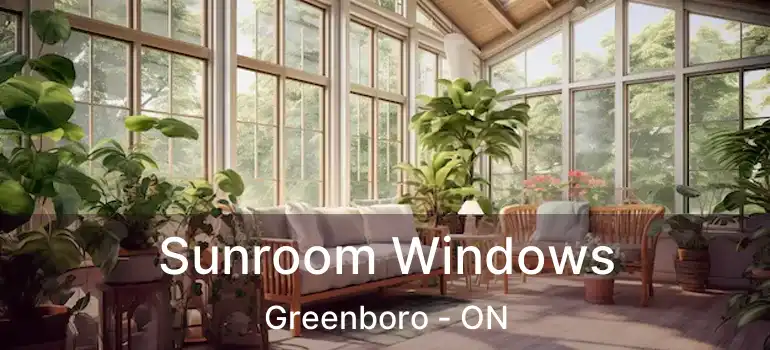  Sunroom Windows Greenboro - ON