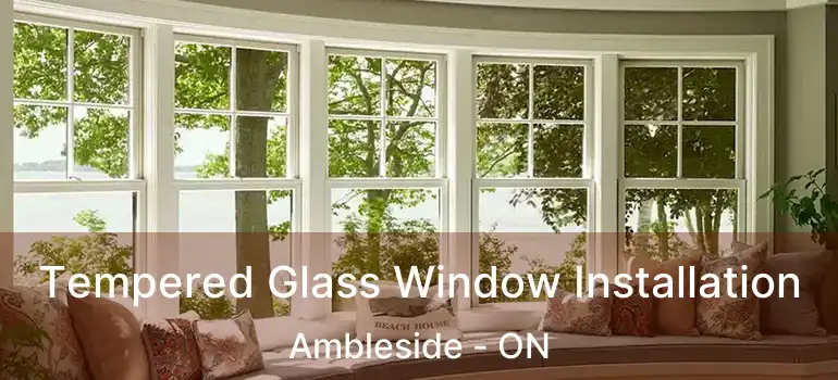 Tempered Glass Window Installation Ambleside - ON