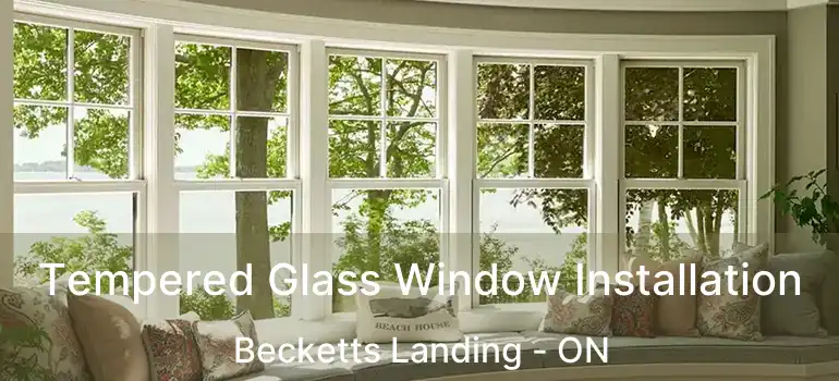 Tempered Glass Window Installation Becketts Landing - ON