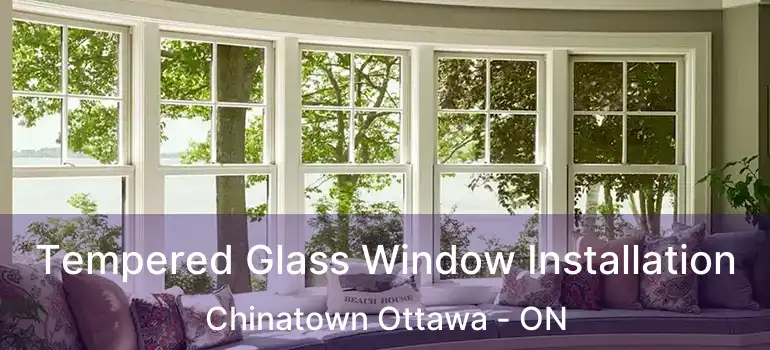 Tempered Glass Window Installation Chinatown Ottawa - ON