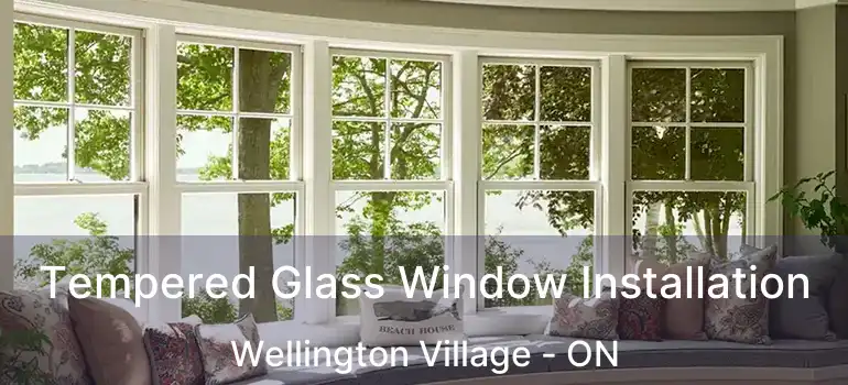  Tempered Glass Window Installation Wellington Village - ON